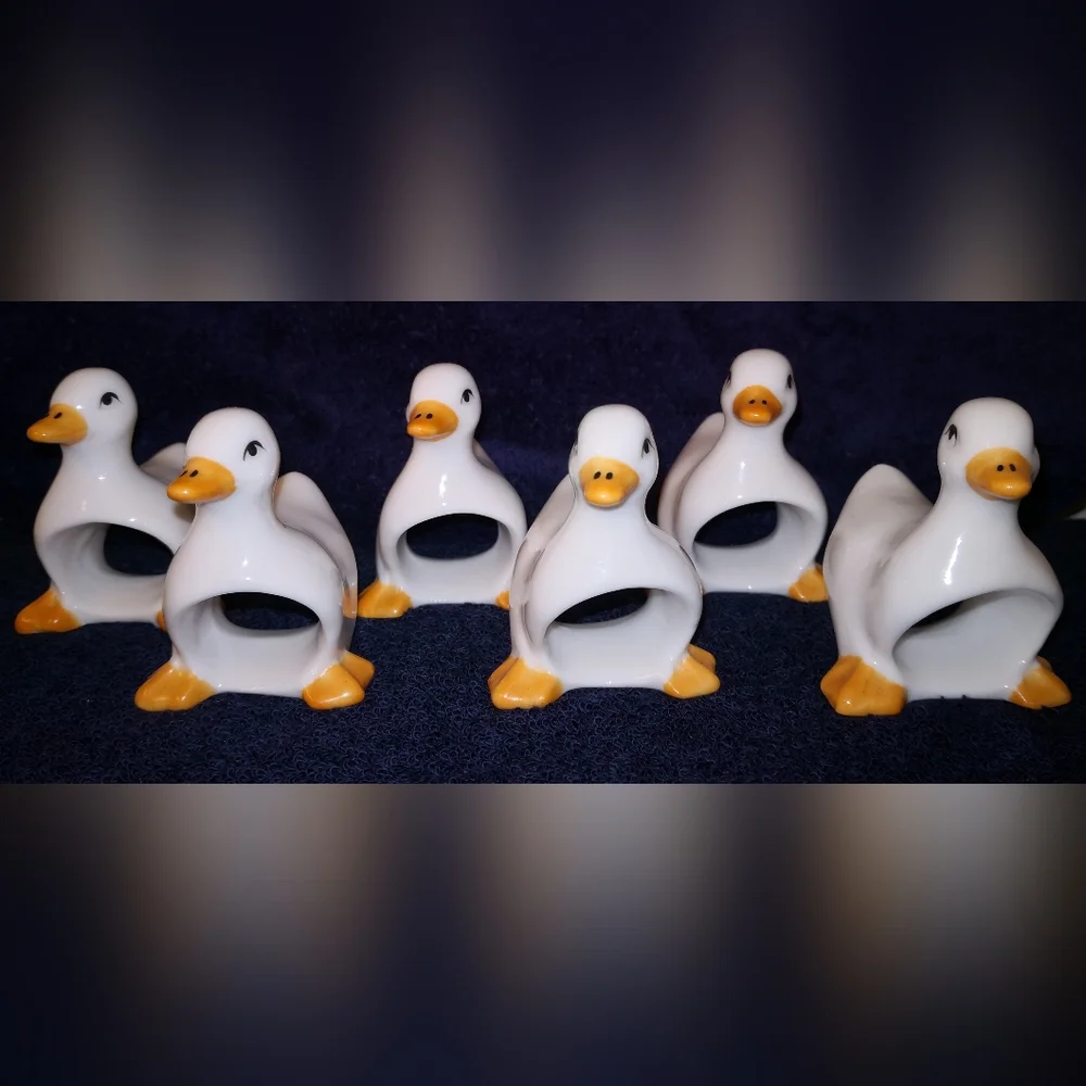 SALE Duck Napkin Rings - Picture 1 of 16